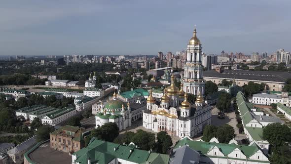 Kyiv. Ukraine: Aerial View of Kyiv Pechersk Lavra.