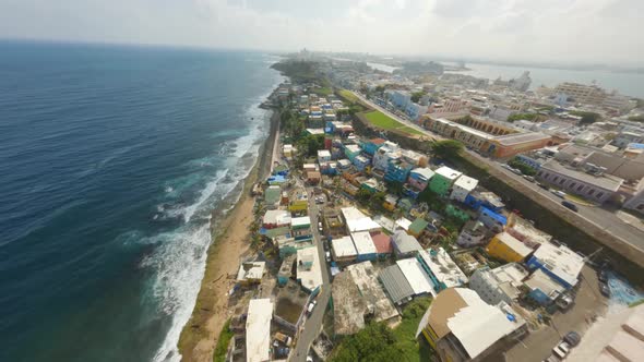 La Perla San Juan Puerto Rico FPV Drone beautiful location 2 El Morro