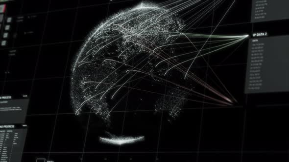 Hacker Attack Threat Location Target Detection By High Tech Software Interface alt