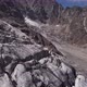 Flight Above Cracks of Mizhirgi Glacier in Caucasus Mountains - VideoHive Item for Sale