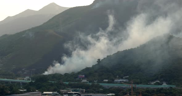 Fire Disaster on Mountain