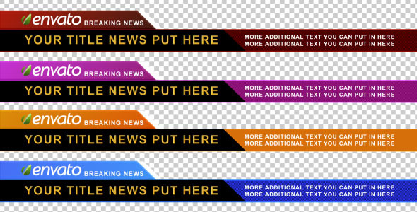 Corporate Lower Third Pack – 4 Color