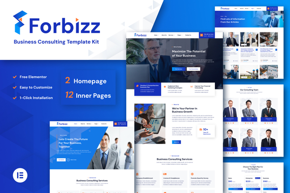 Forbizz – Business Consulting Elementor Template Kit – 0 Sold!