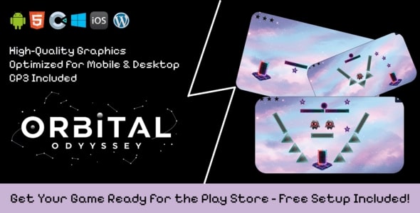 Orbital Odyssey - Construct 3 Game (HTML5, AdMob, C3P)