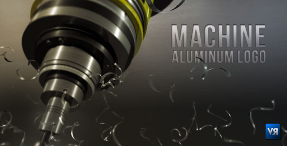 Machine aluminum logo