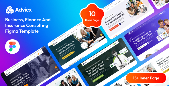 Advicx – Business Consulting Figma Template – 0 Sold!