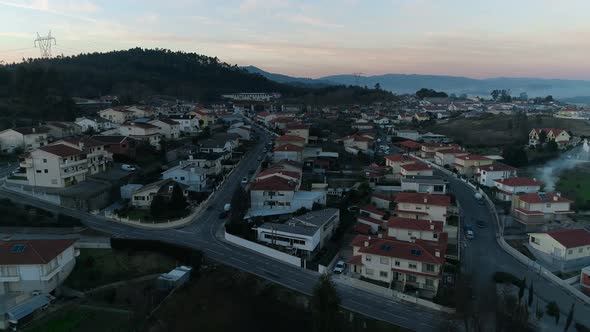 Residential Houses at Evening Day