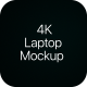 4k laptop Mocup Alpha channel 02 - VideoHive Item for Sale