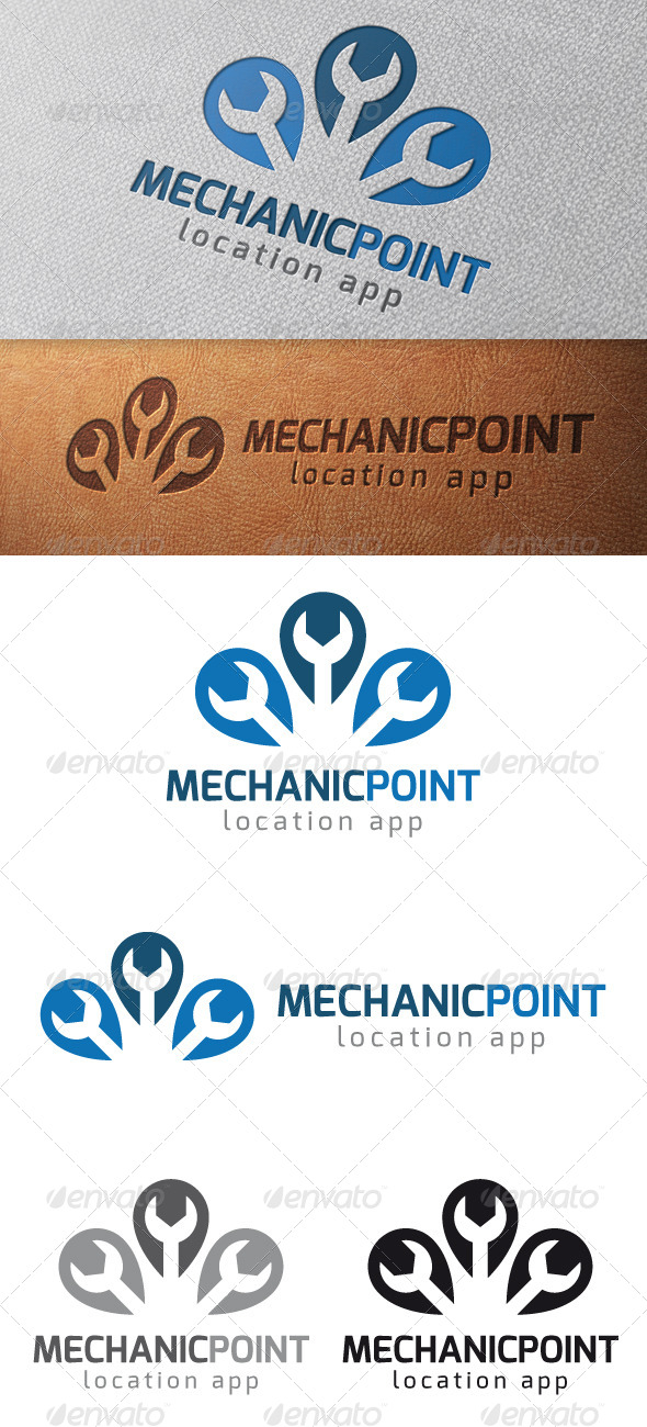 Mechanic Point Logo Template