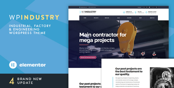WP Industry - Industrial WordPress Theme