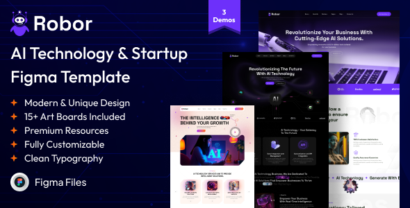 Robor – AI and Automation Integration Figma Template – 0 Sold!