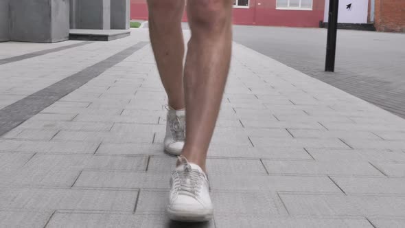 Walking Legs of Casual Man