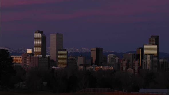 Denver Skyline Zoom Out