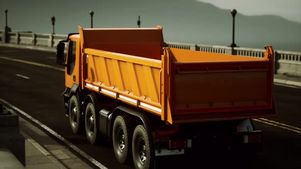 Big Lorry Truck on the Bridge