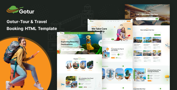 Gotur – Tour & Travel Booking HTML Template – 0 Sold!