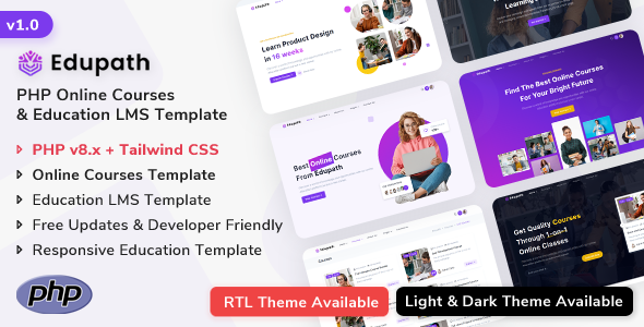 Edupath – PHP Online Courses & Education LMS Template – 0 Sold!