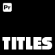 Stylish Titles | Premiere Pro - VideoHive Item for Sale