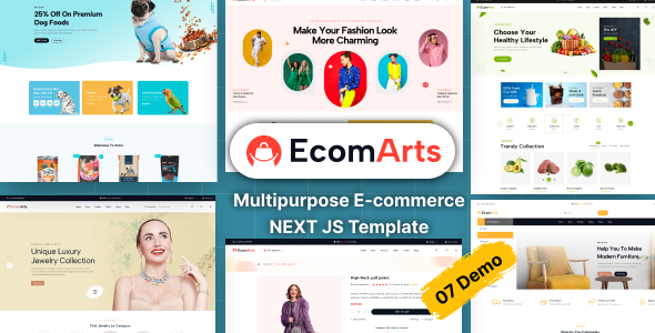 EcomArts - Multipurpose Ecommerce NextJS Template