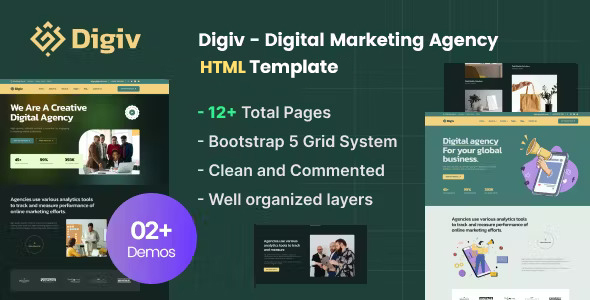 Digiv – Digital Marketing Agency HTML Template – 0 Sold!