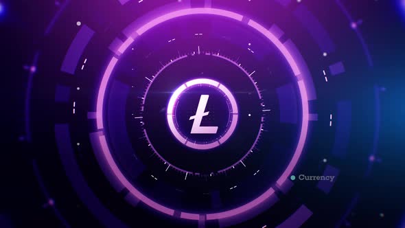 4K UHD Litecoin Cryptocurrency Animation