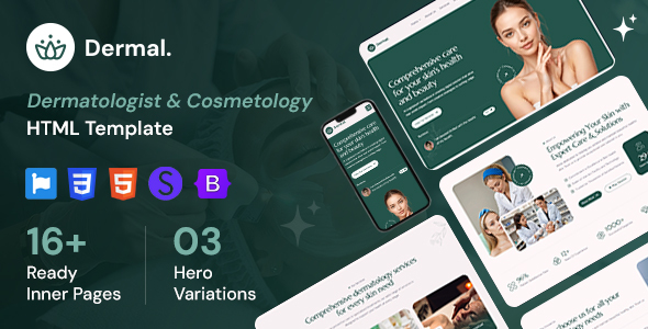 Dermal – Dermatologist & Cosmetology Clinic HTML Template – 0 Sold!