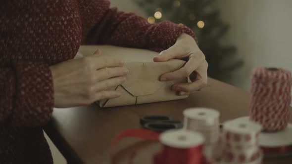 Wrap Craft Gift Box For Christmas