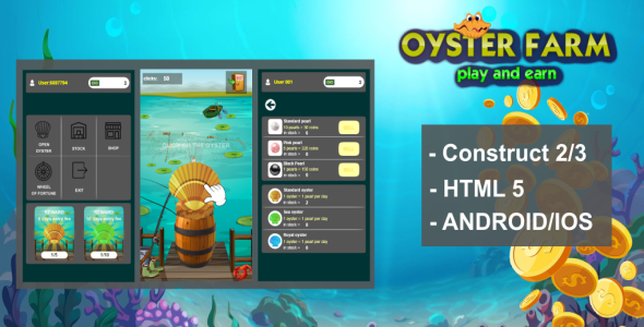 Oyster farm|Construct2/3|HTML5|capx