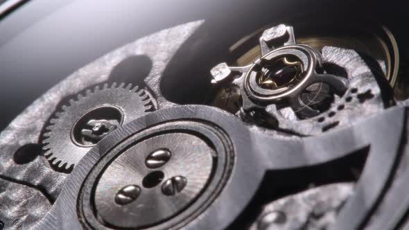 Full Open Mechanism of Swiss Watch