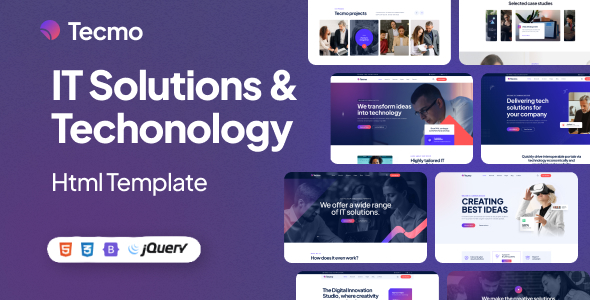 Tecmo – It Solutions & Technology HTML Template – 0 Sold!