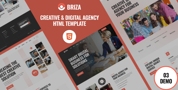 Briza – Creative Digital Agency HTML Template – 0 Sold!