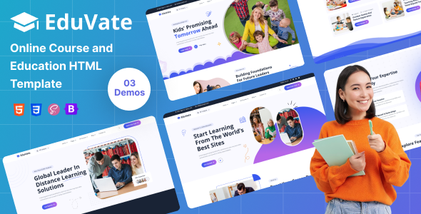 Eduvate – Online Course and Education HTML Template – 0 Sold!