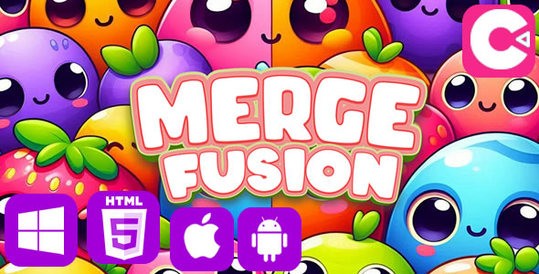 Merge Fusion - HTML5 & Mobile Game (Construct 3)