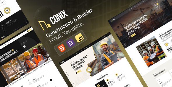 Conix - Construction HTML Template