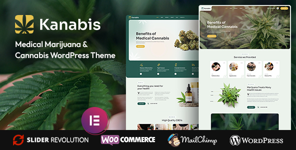 Kanabis - Medical Marijuana & Cannabis WordPress Theme