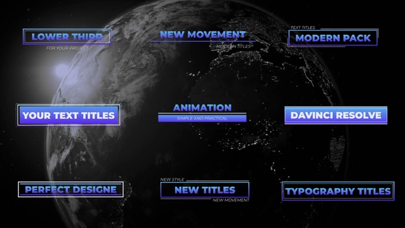 Gradient Elegant Titles for DaVinci Resolve.