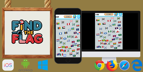 Find the Flag - HTML5 Game (Phaser 3)