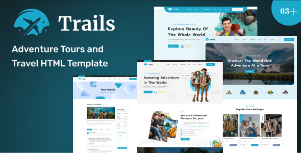 Trails – Travel & Tour Booking HTML Template You sent – 0 Sold!