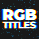 RGB Titles - VideoHive Item for Sale