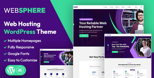 WebSphere | Web Hosting WordPress & WHMCS Theme – 0 Sold!