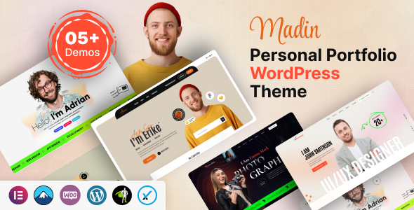 Madin – Personal Portfolio WordPress Theme – 0 Sold!