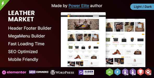Leather Market WP - WooCommerce Responsive Theme