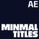Minimal Titles - VideoHive Item for Sale