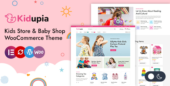 Kidupia – Kids Fashion & Toy Store WordPress WooCommerce Theme – 0 Sold!