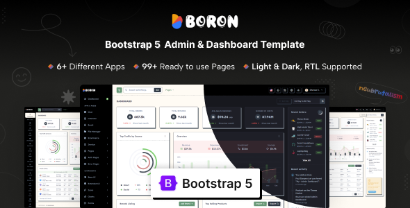 Boron – Admin & Dashboard Template – 0 Sold!