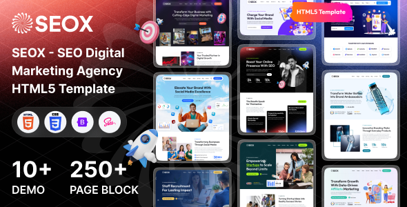 SEOX – SEO & Digital Marketing Agency HTML Template – 0 Sold!