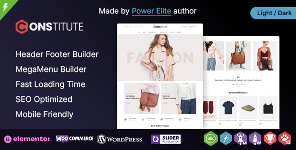 Constitute WP - WooCommerce Responsive Elementor Theme