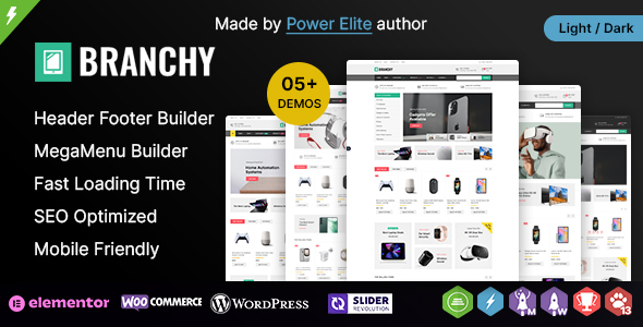 Branchy WP - Elementor Multi-purpose WooCommerce Responsive Theme