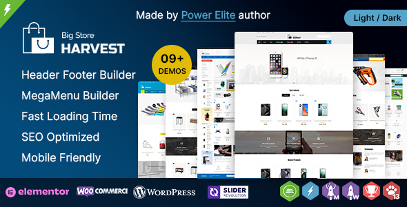 Harvest WP - Multipurpose Elementor WooCommerce Theme