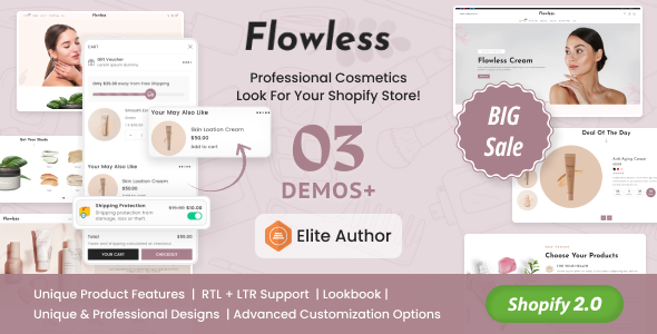 Flowless - Beauty & Cosmetics Shopify Theme