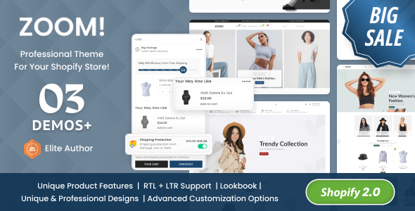 Zoom - Fashion & Clothing Multipurpose Shopify Theme